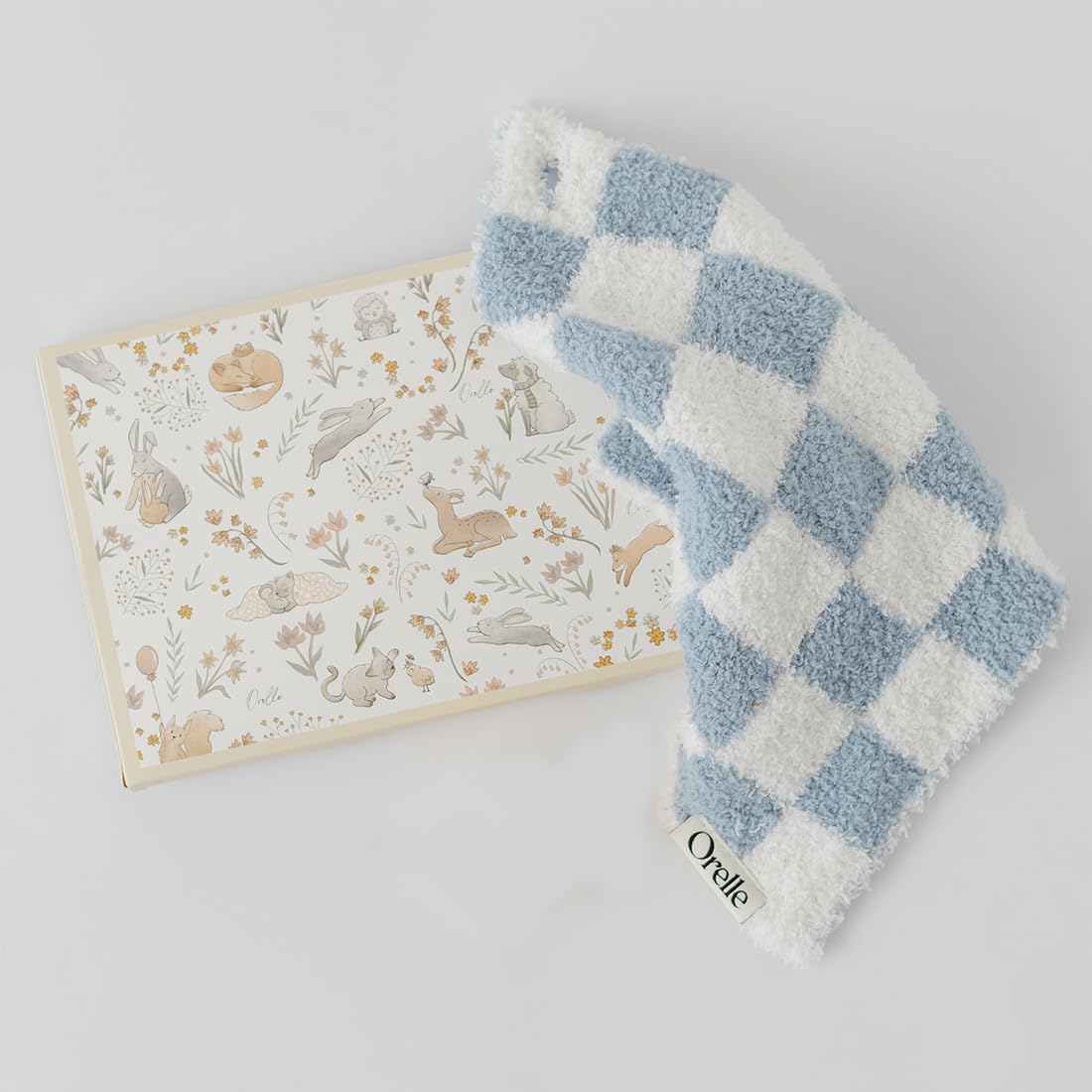 Checkered Pacifier Lovey Blanket