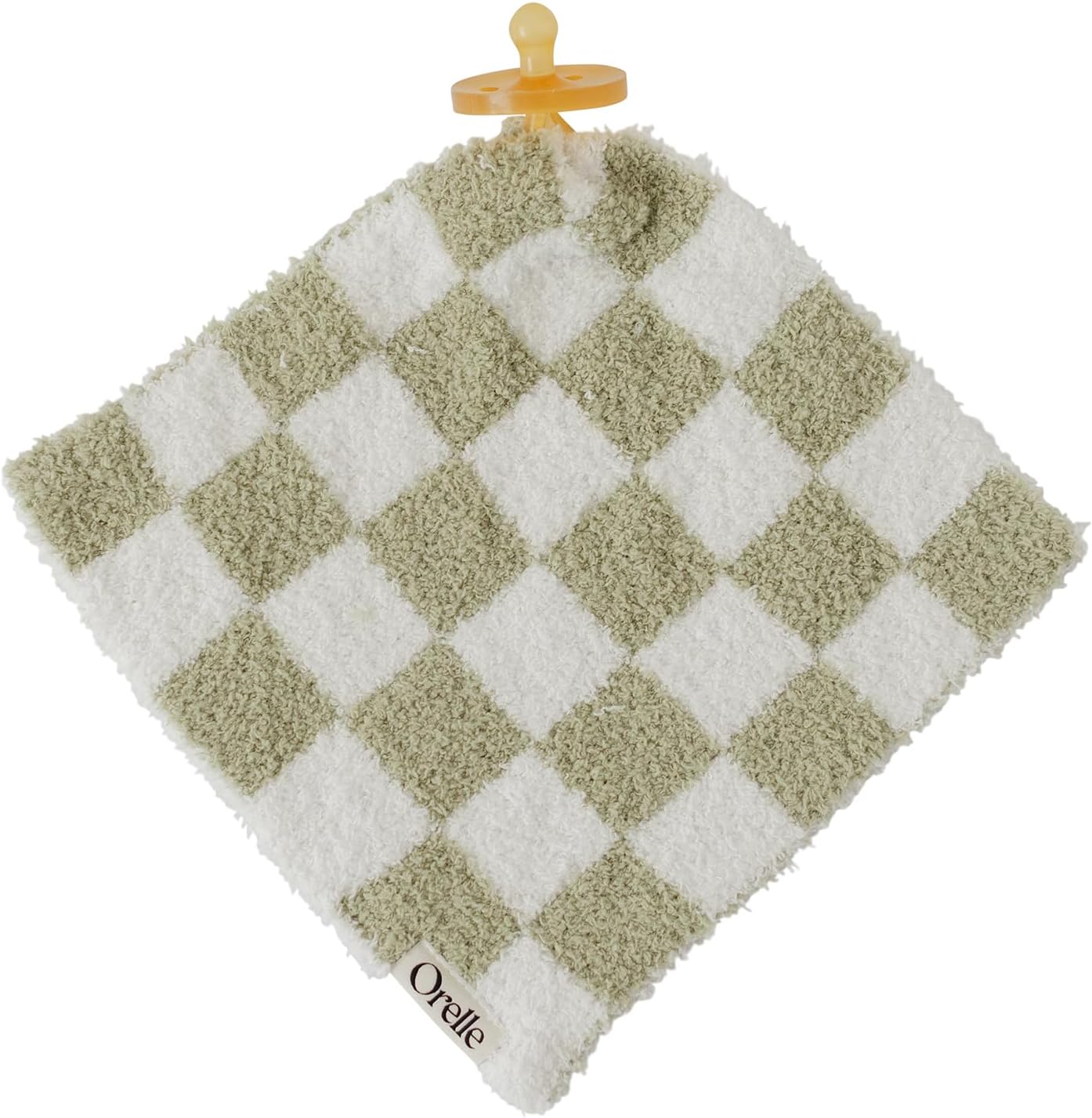 Checkered Pacifier Lovey Blanket