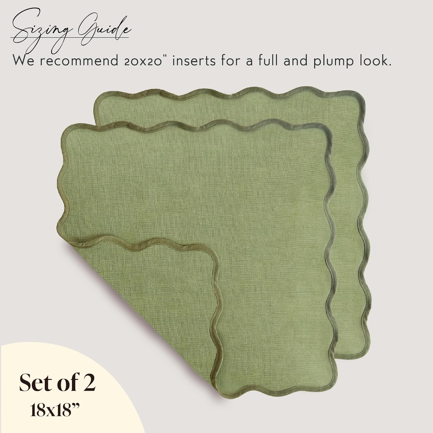 Scalloped Pillow Cover