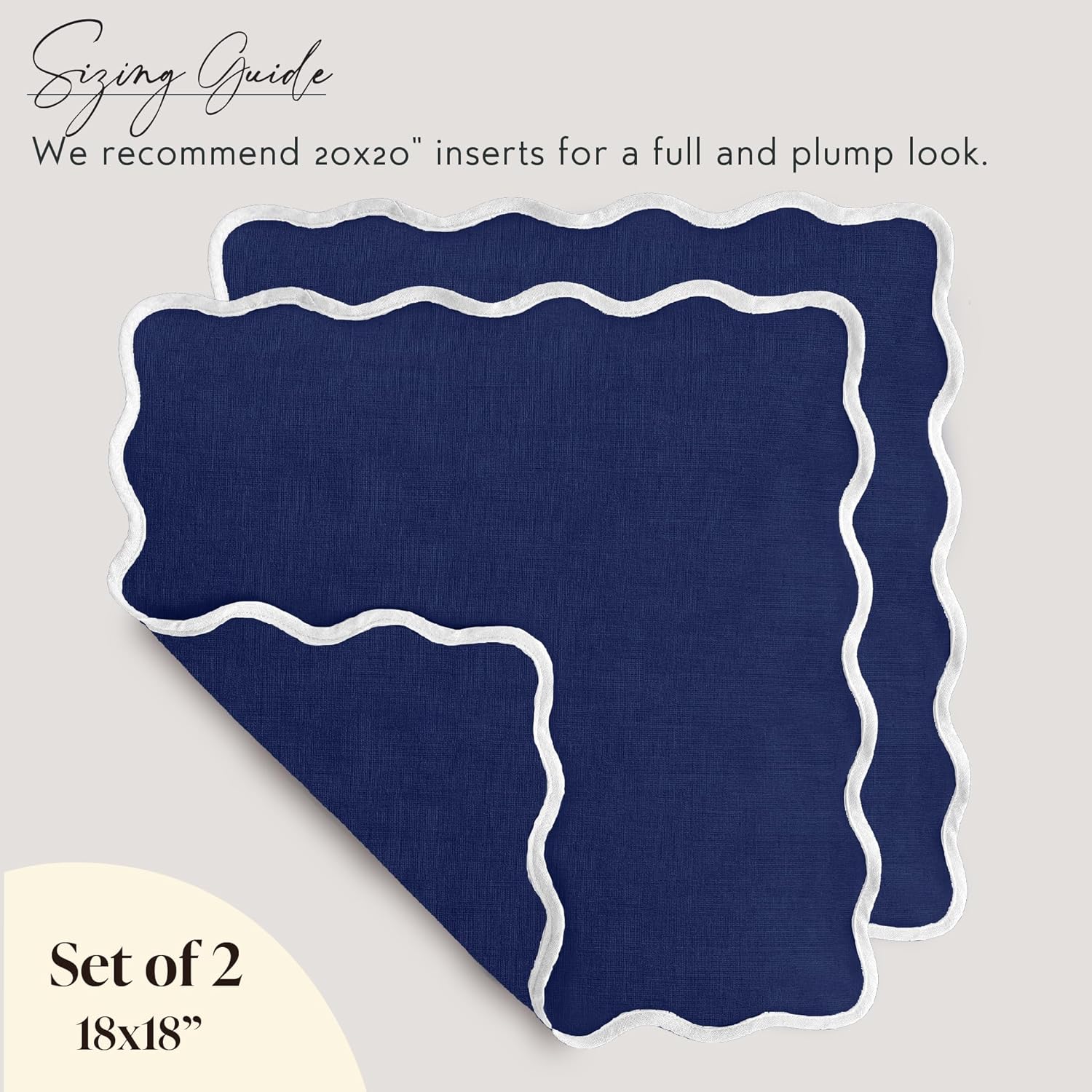 Scalloped Pillow Cover