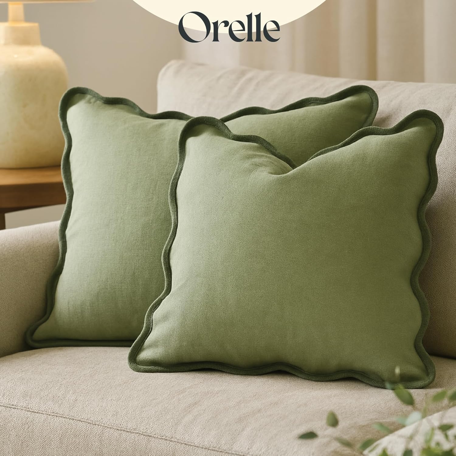 Scalloped Pillow Cover