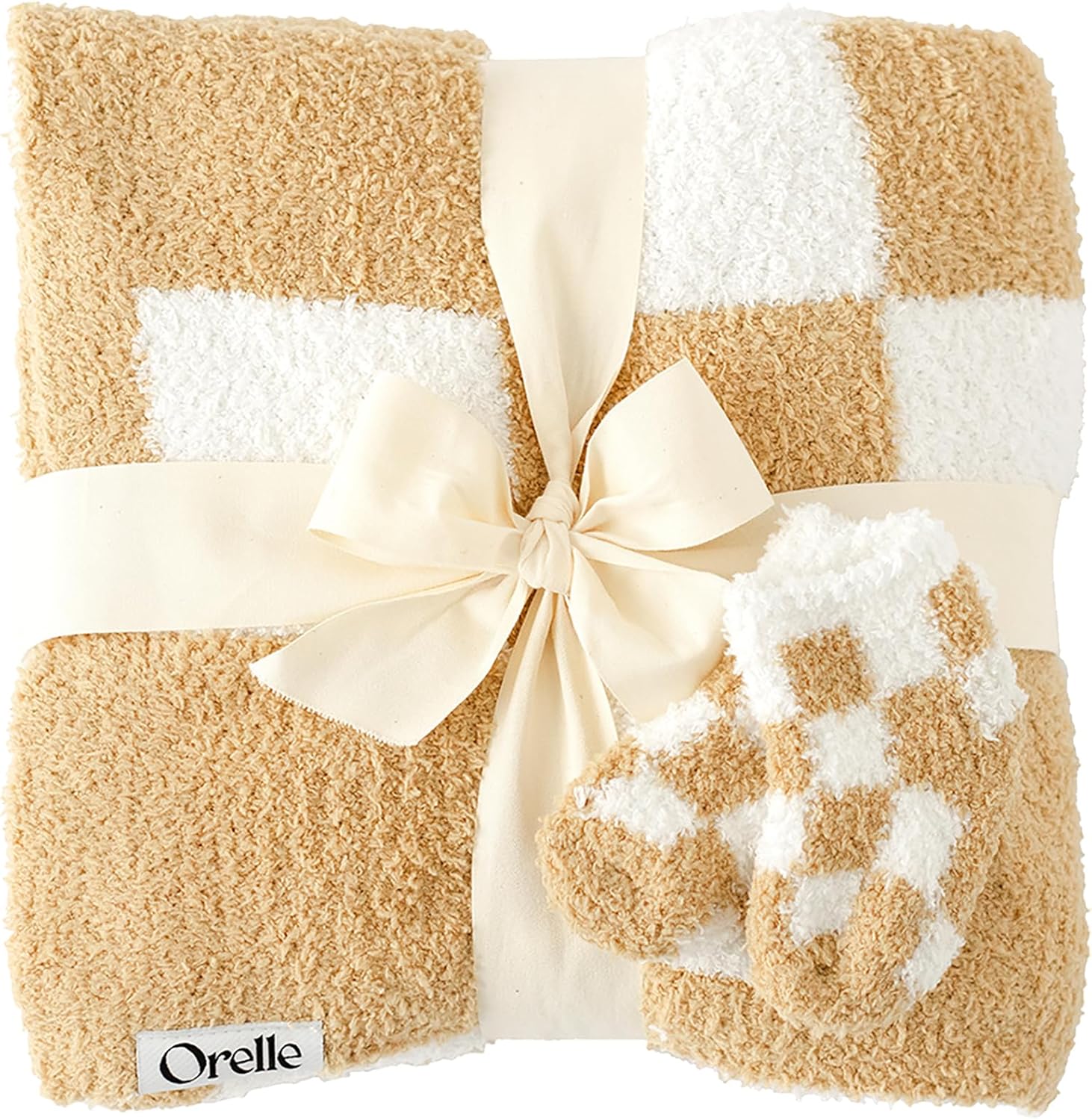 Checkered Blanket & Sock Sets