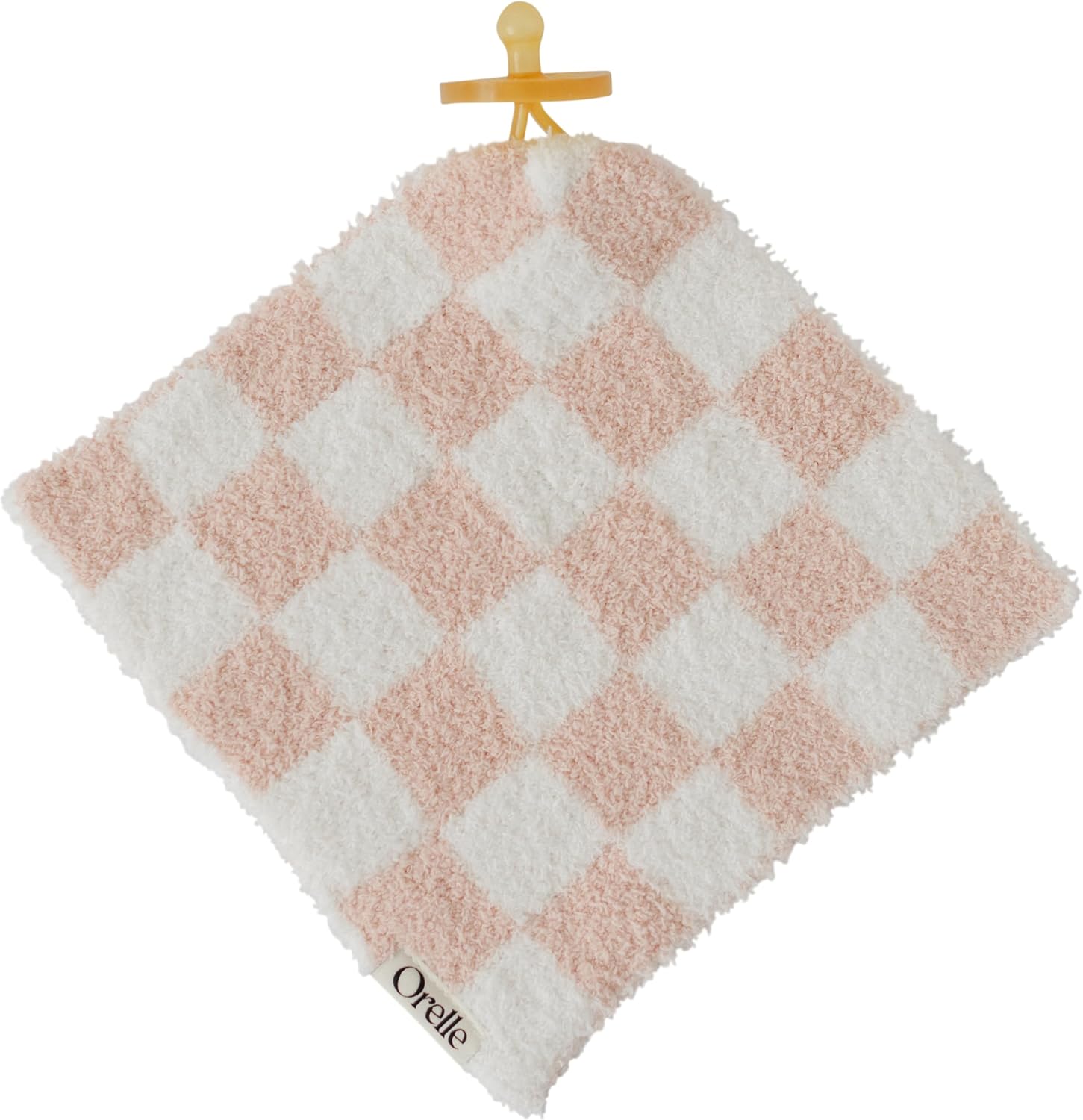 Checkered Pacifier Lovey Blanket