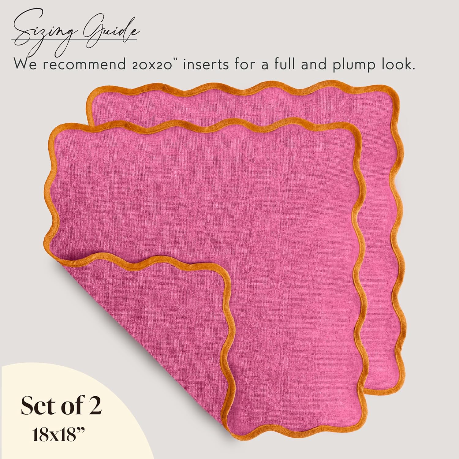 Scalloped Pillow Cover