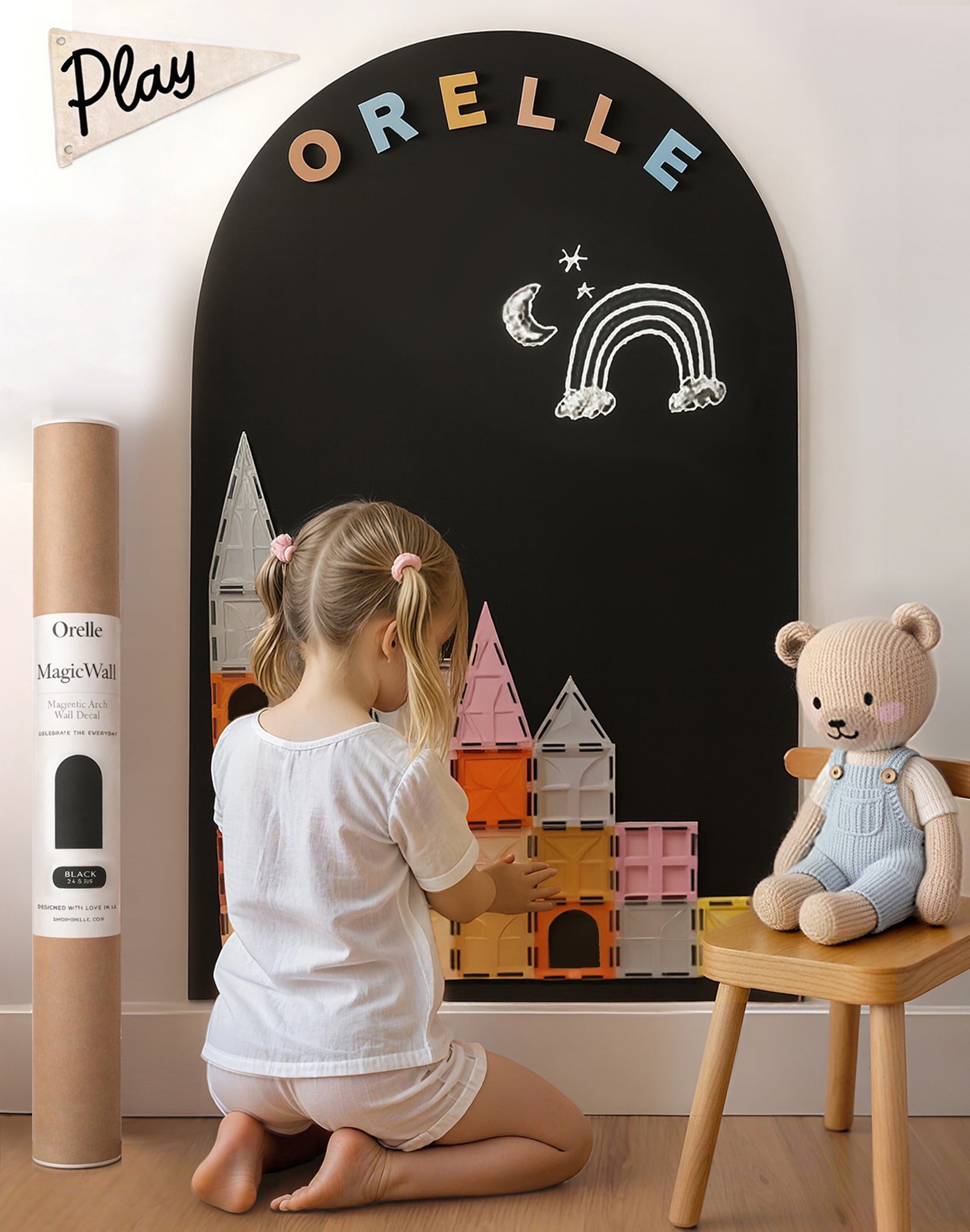 Large MagicWall | Magnetic Arch Wall Decal | 24 x 39"