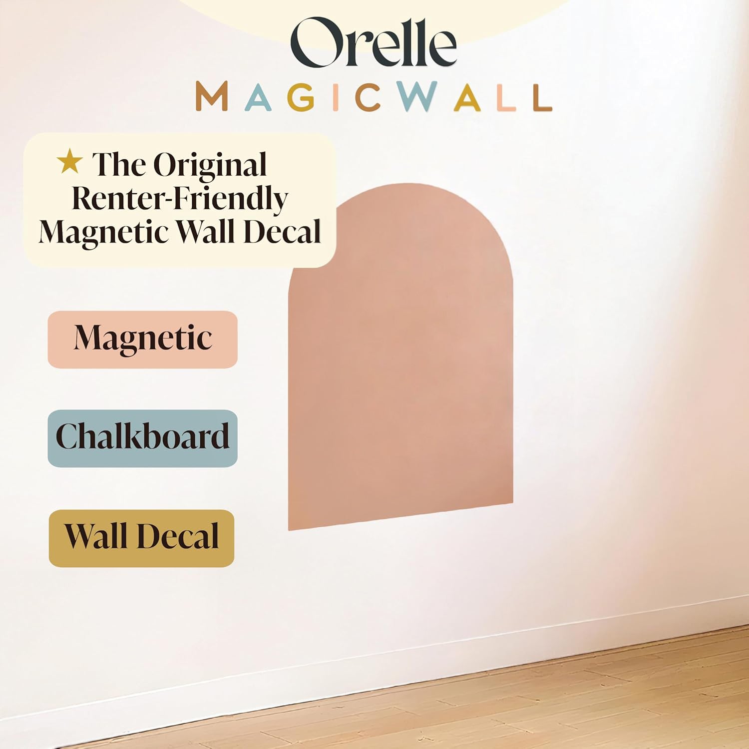 Midi MagicWall | Magnetic Arch Wall Decal | 20 x 26"