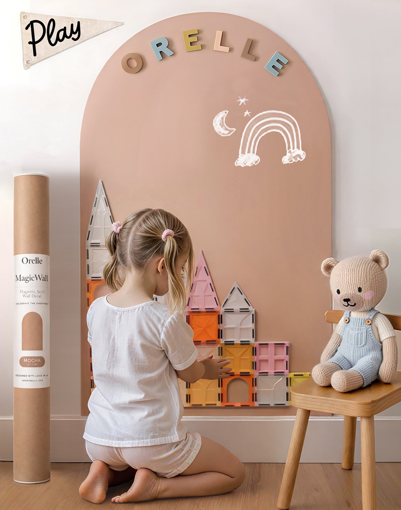 Large MagicWall | Magnetic Arch Wall Decal | 24 x 39"