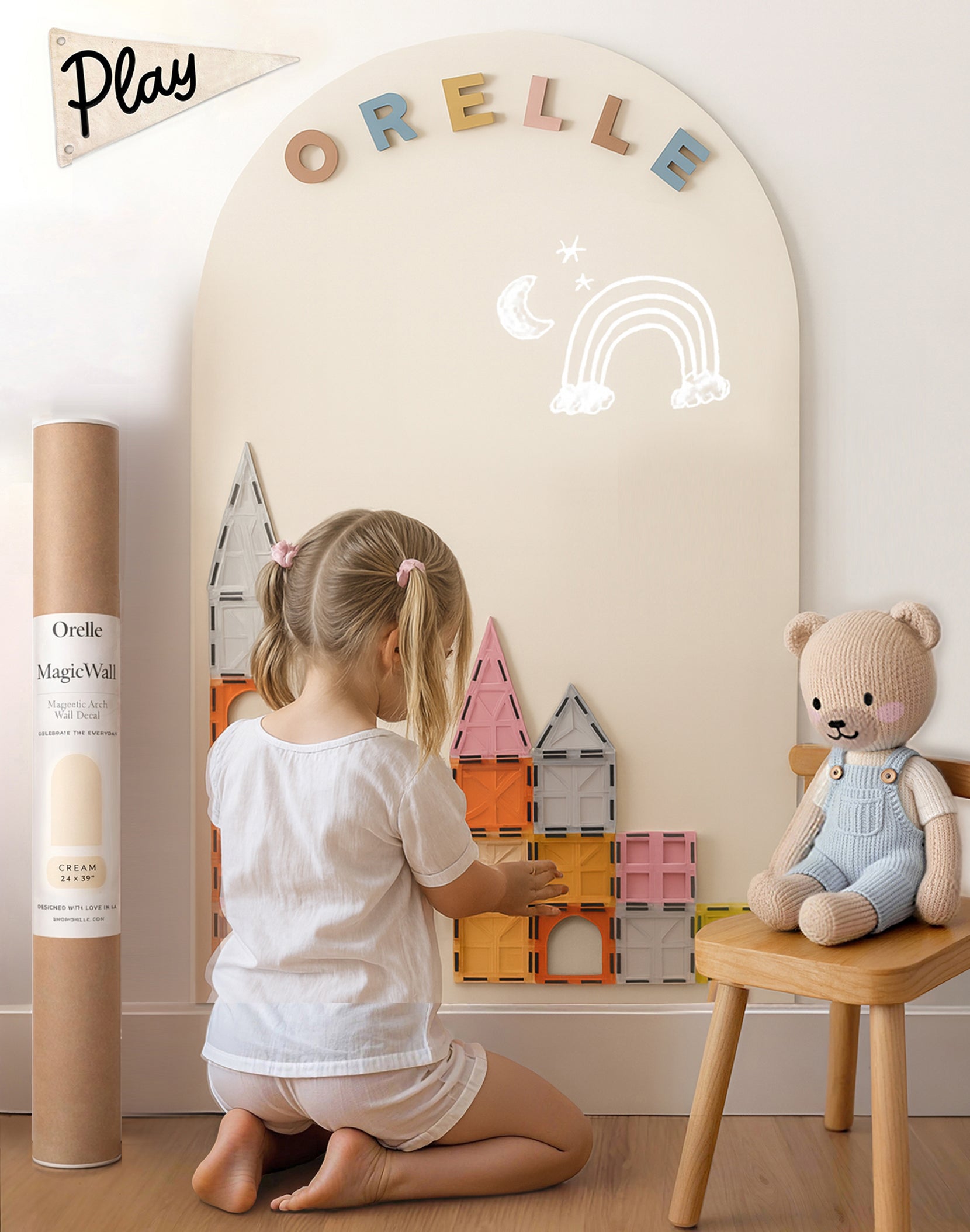 Large MagicWall | Magnetic Arch Wall Decal | 24 x 39"