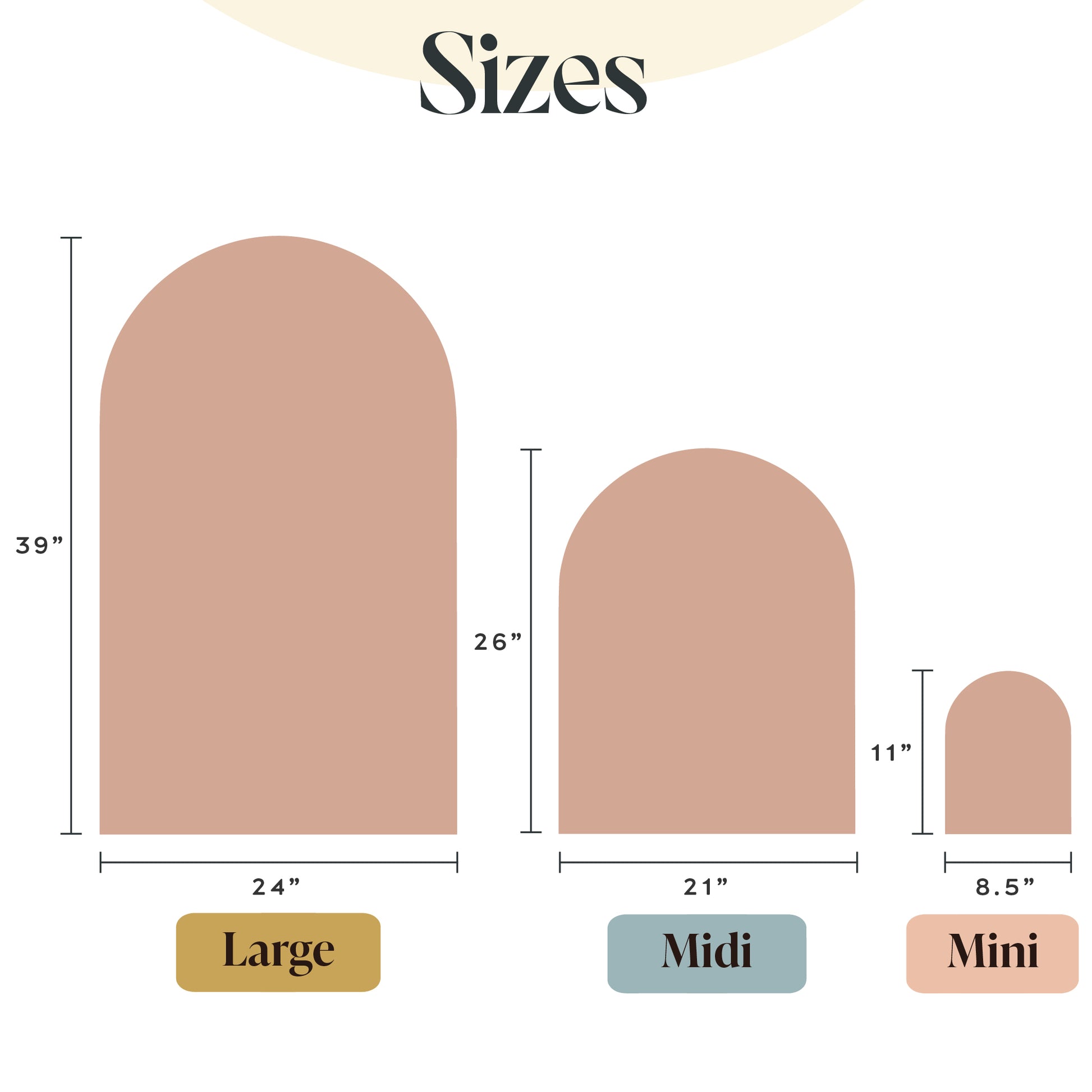 Midi MagicWall | Magnetic Arch Wall Decal