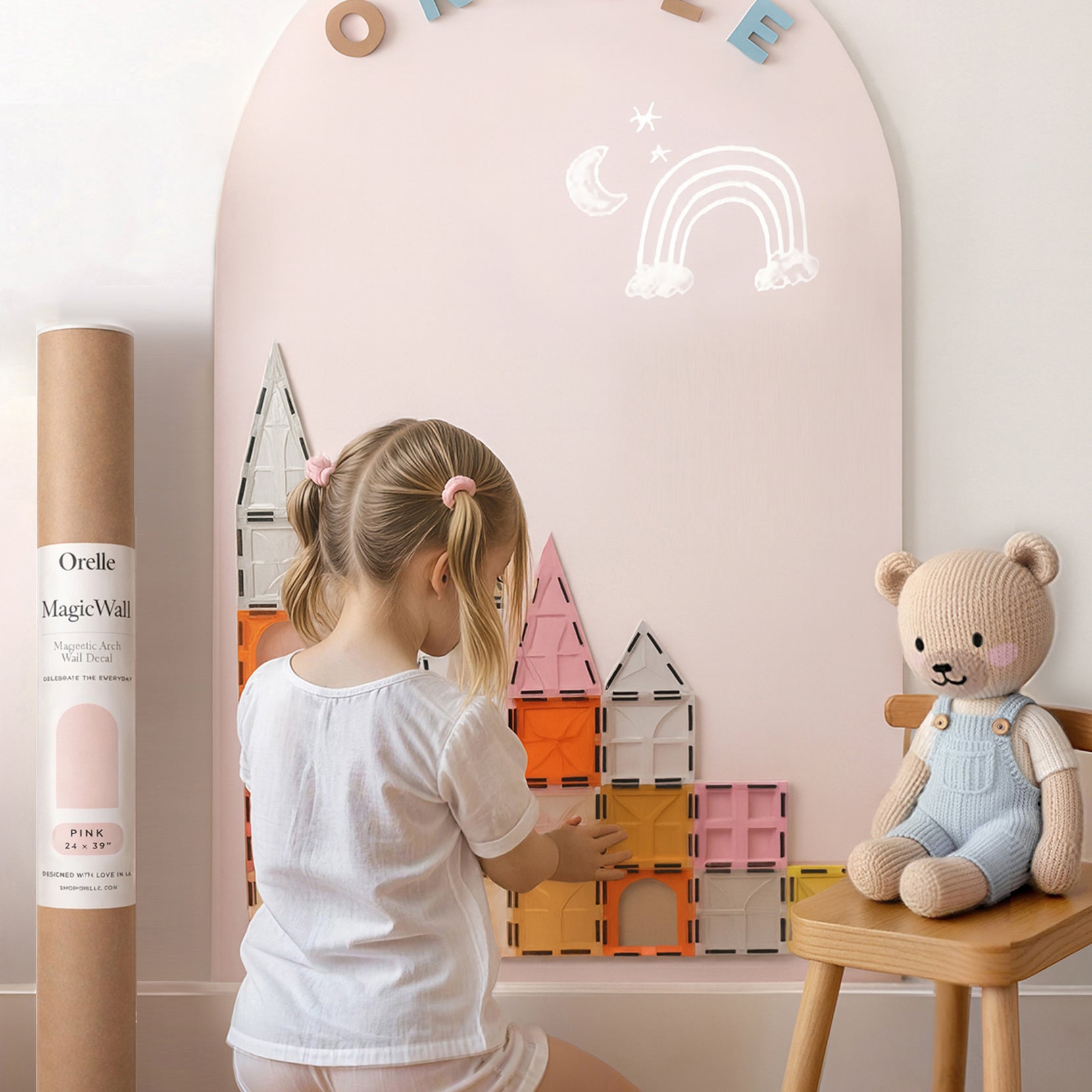 MagicWall | Magnetic Arch Wall Decal | 24 x 39"