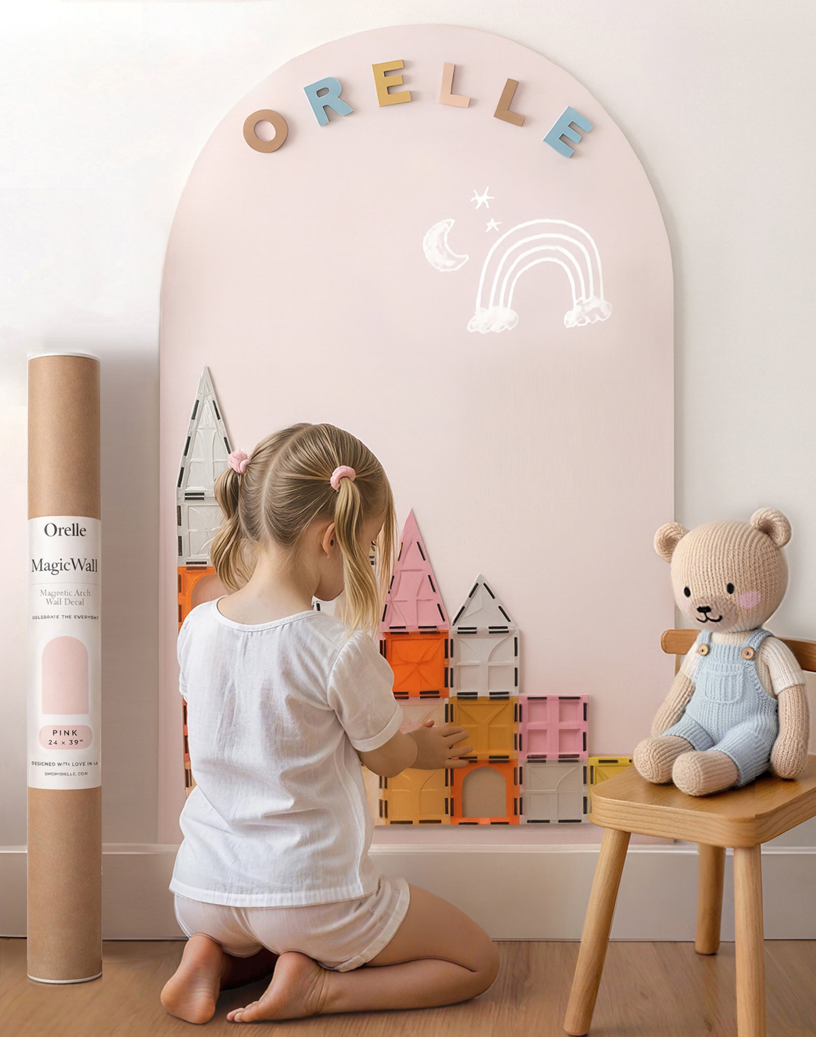 Large MagicWall | Magnetic Arch Wall Decal | 24 x 39"